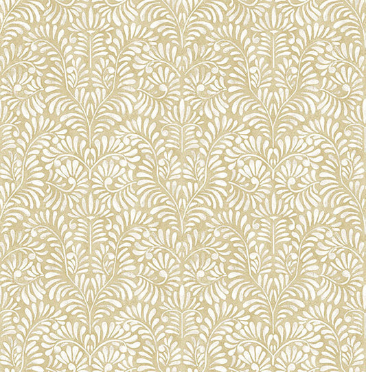 Elma Honey Fiddlehead Wallpaper (Honey)