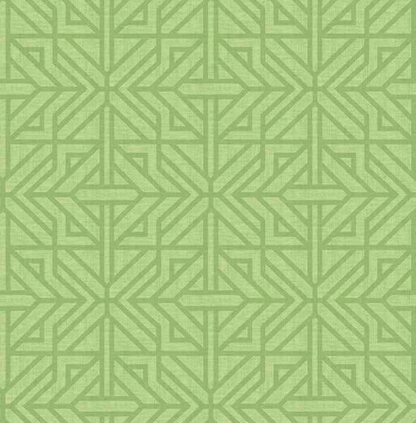 Hesper Green Geometric Wallpaper (Green)