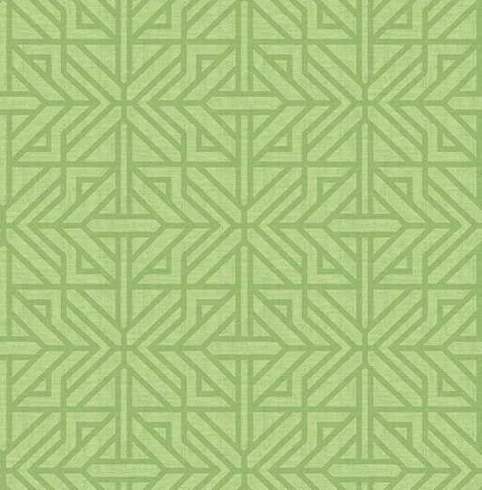Hesper Green Geometric Wallpaper (Green)