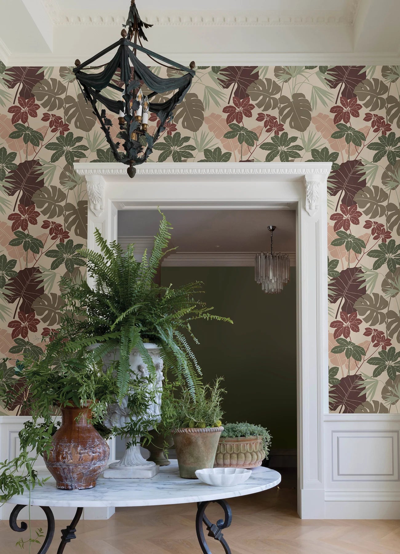 Medellin Neutral Rainforest Floor Wallpaper (Neutral)