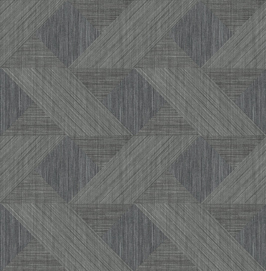 Presley Black Tessellation Wallpaper (Black)