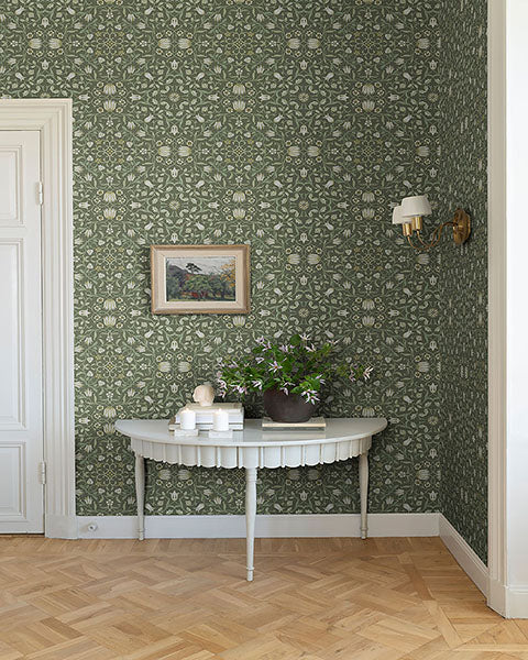 No 1 Holland Park Wallpaper (Green)
