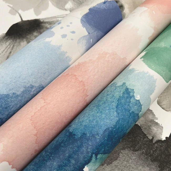 Watercolor Bouquet Wallpaper (Blush)