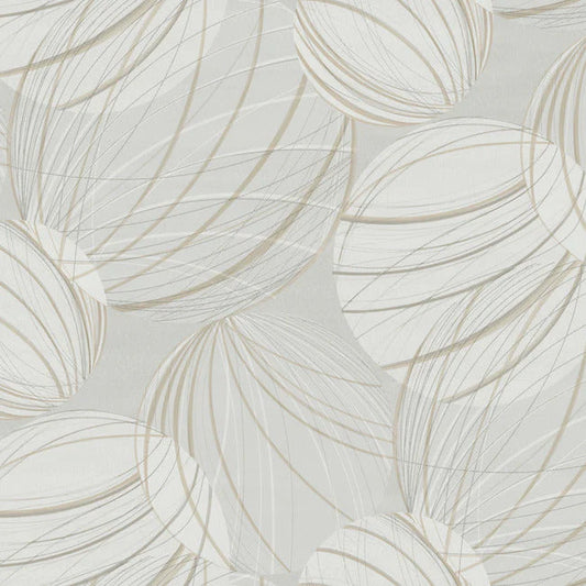 Floating Lanterns Wallpaper (Light Grey)