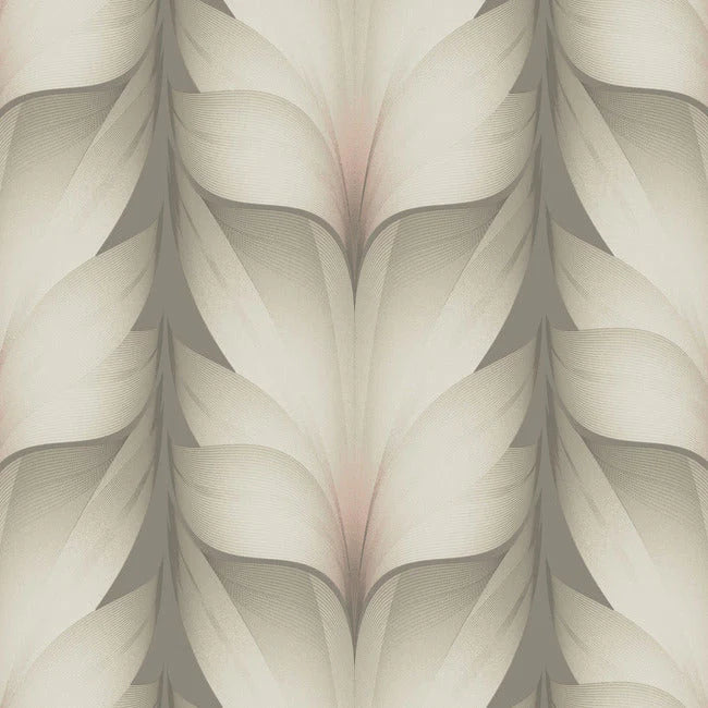 Lotus Light Stripe Wallpaper (Taupe/Blush)