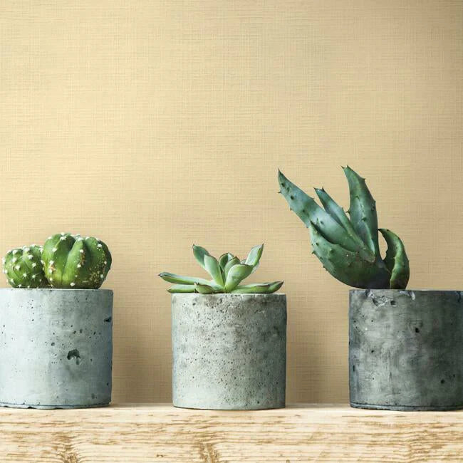 Linen Crosshatch Wallpaper (White)