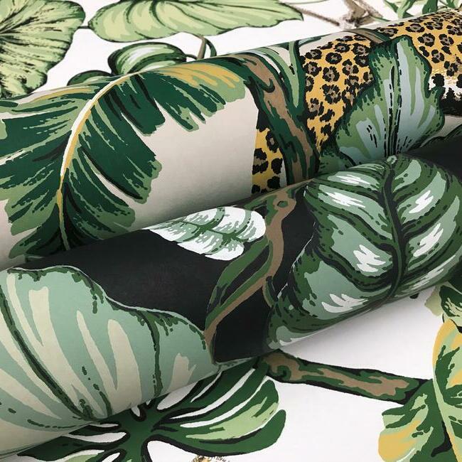 Jungle Cat Wallpaper (White)