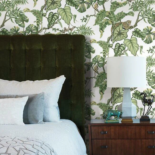 Jungle Cat Wallpaper (White)