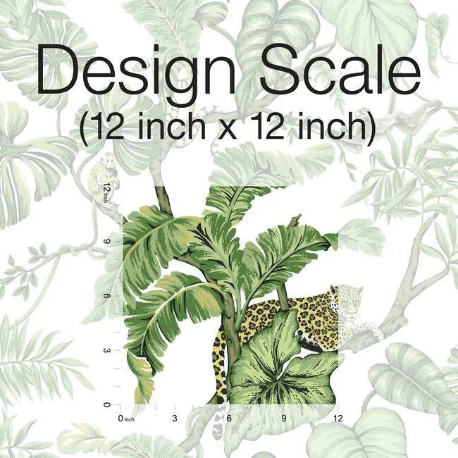 Jungle Cat Wallpaper (White)