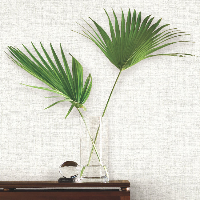 Papyrus Weave Wallpaper- Off White