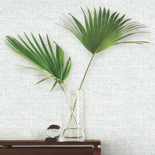 Papyrus Weave Wallpaper- Blue