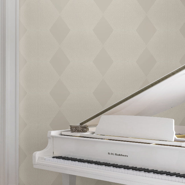 Diamond Legacy Wallpaper- Taupe