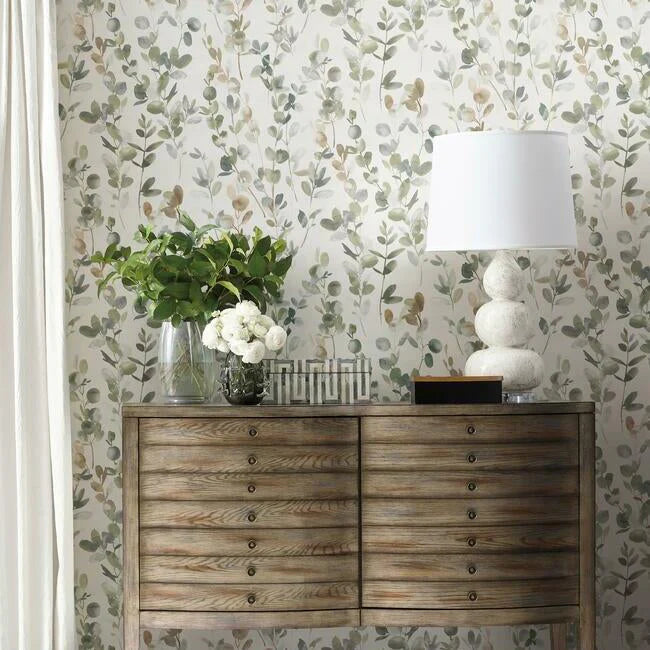 Joyful Eucalyptus Wallpaper (Green)