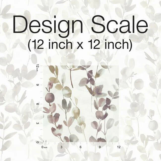 Joyful Eucalyptus Wallpaper (Plum)