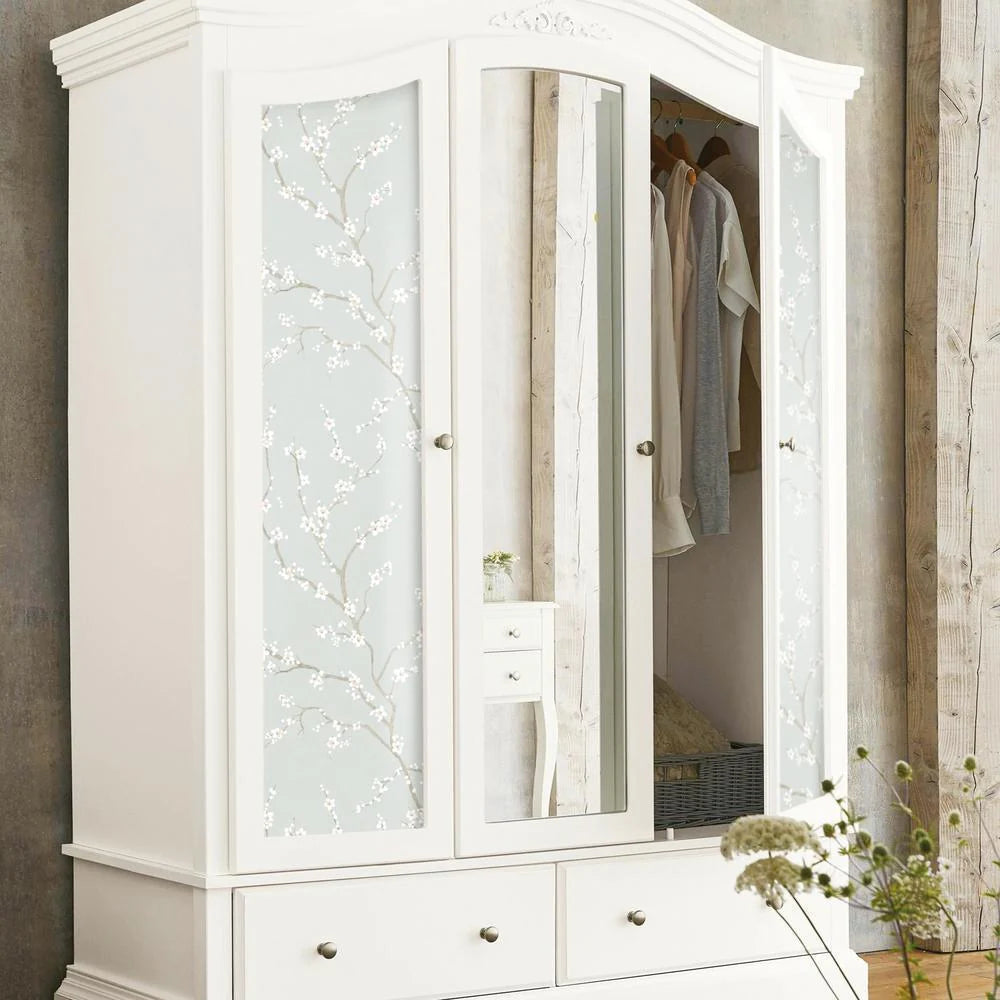 Cherry Blossom Peel and Stick Wallpaper (Blue)