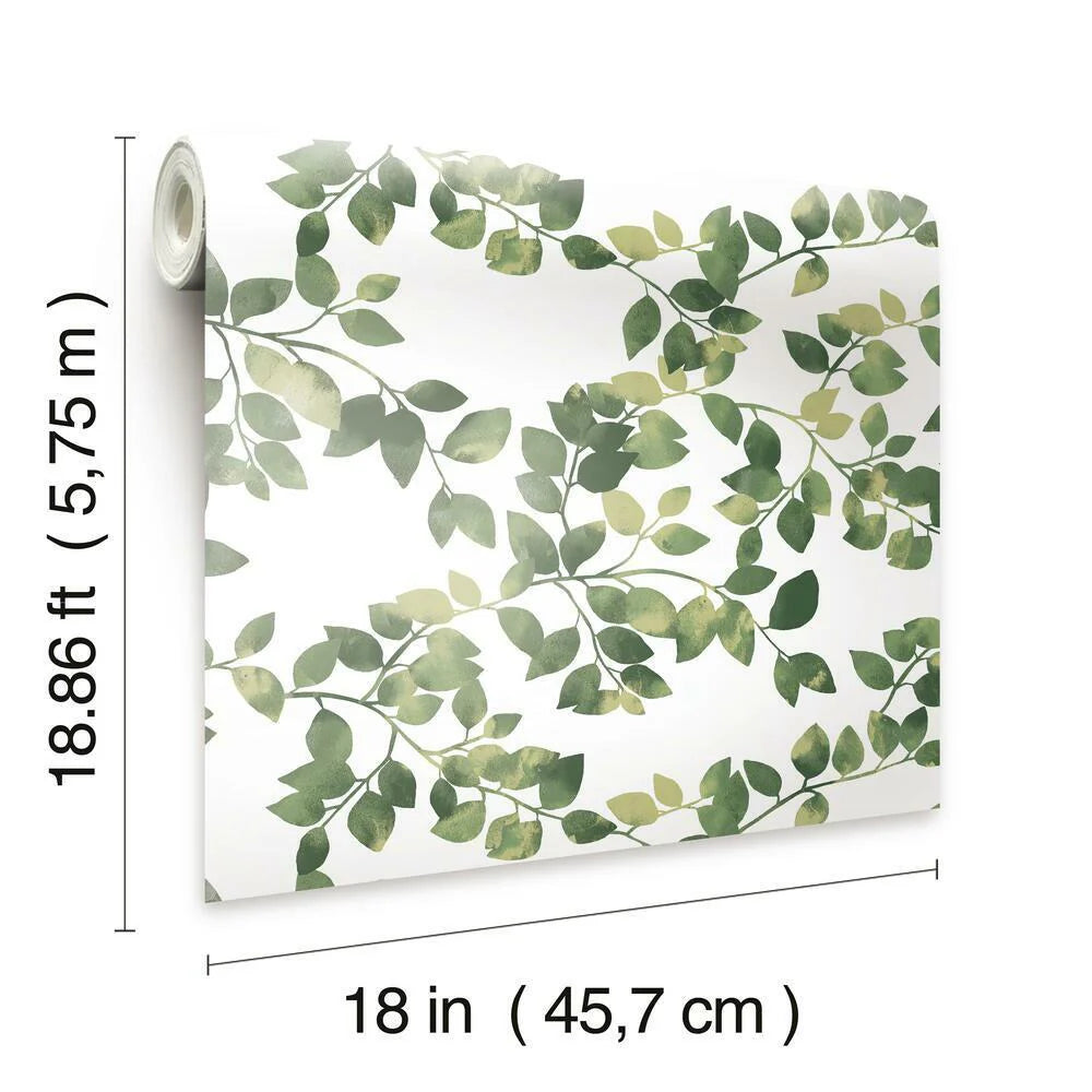 Finlayson Latvus Peel and Stick Wallpaper (Green)