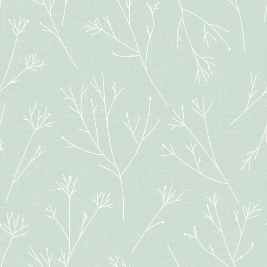 Twigs Peel and Stick Wallpaper (Green)