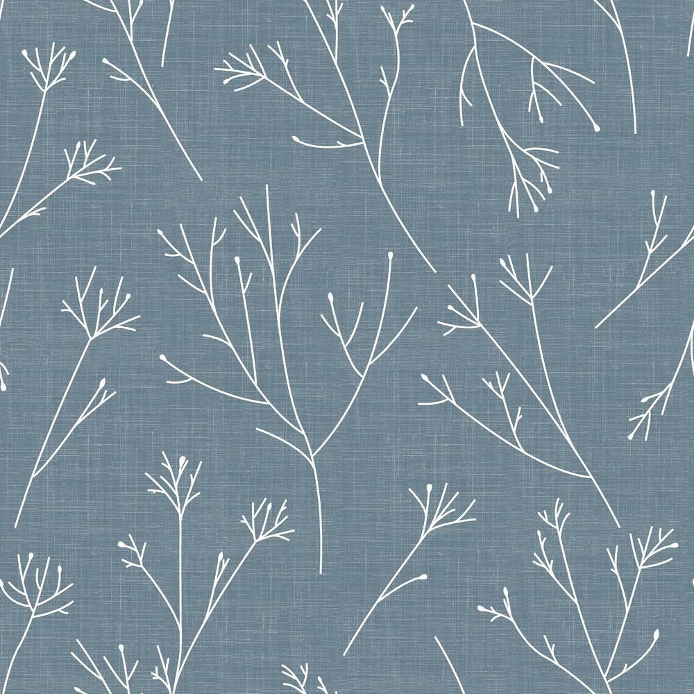 Twigs Peel and Stick Wallpaper (Blue)