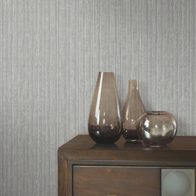 Vintage Tin High Performance Wallpaper (Burnished nickel)