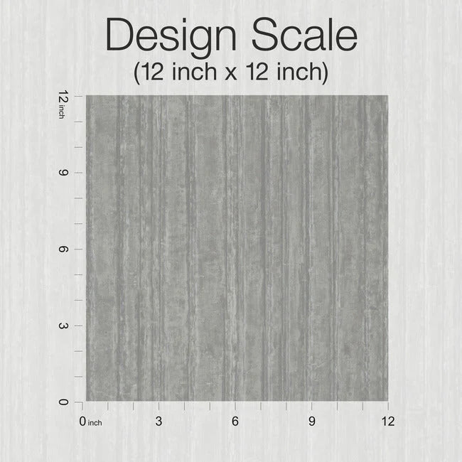 Vintage Tin High Performance Wallpaper (Burnished nickel)