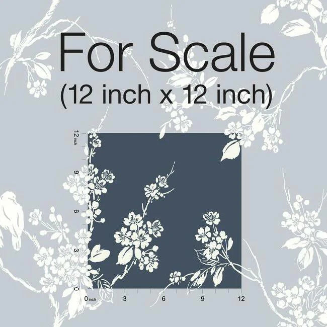 Imperial Blossoms Branch Wallpaper (Navy)