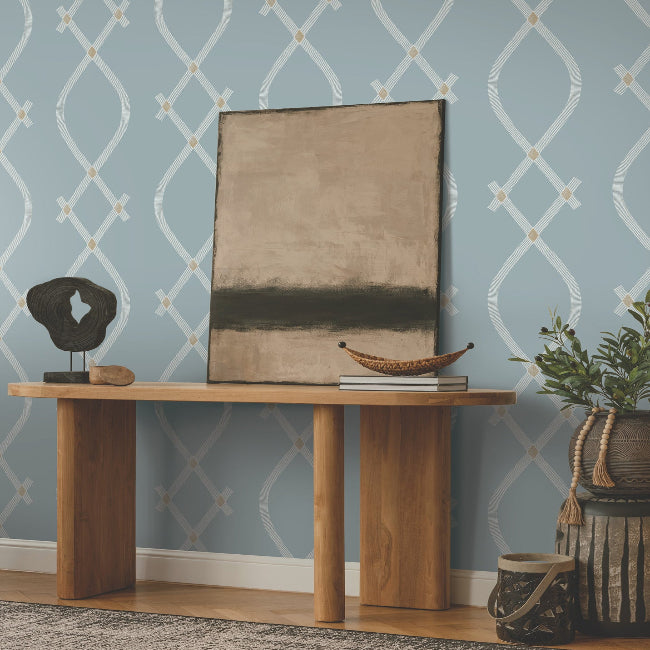 Ellena Wallpaper- Blue