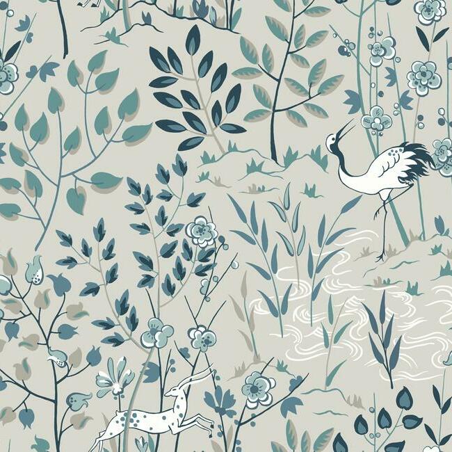 Aspen Wallpaper (Steel Blue)