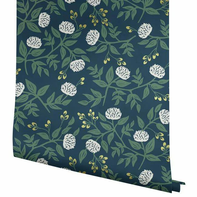 Peonies Wallpaper(Navy)