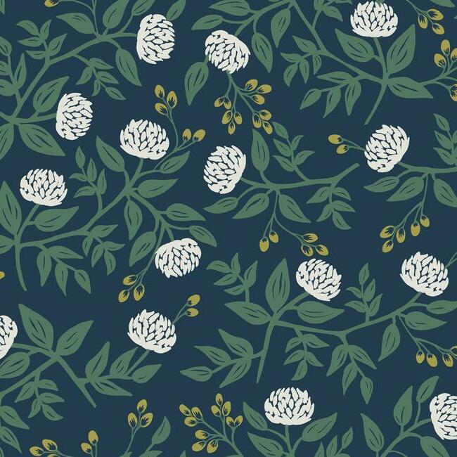 Peonies Wallpaper(Navy)