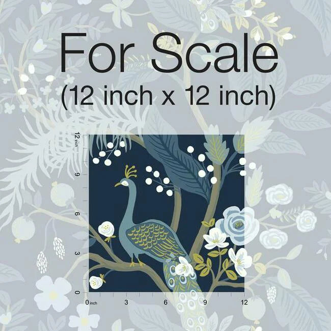 Peacock Wallpaper (Navy)