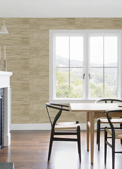 Sogen Neutral Knotted Grasscloth Wallpaper  (Neutral)