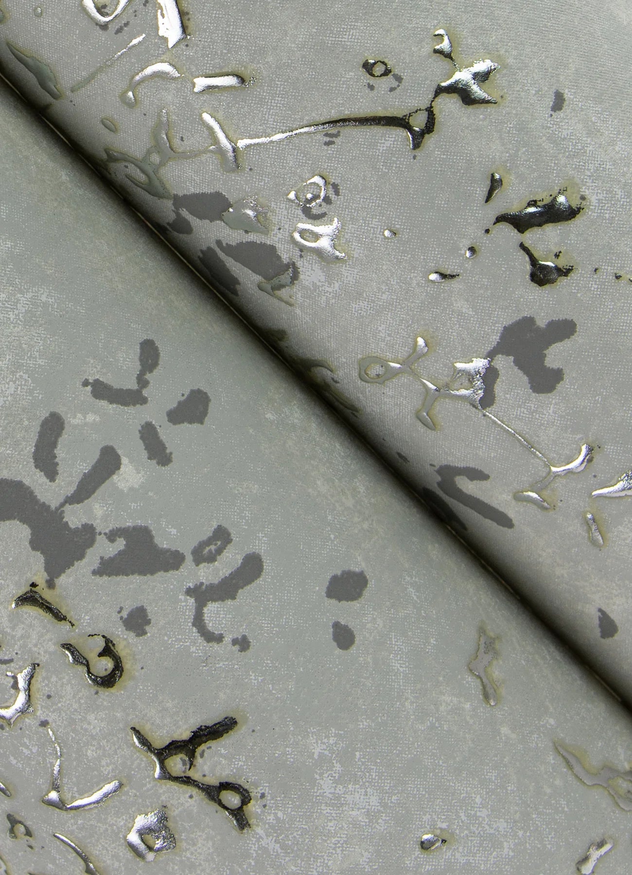 Arian Silver Inkburst Wallpaper (Silver)