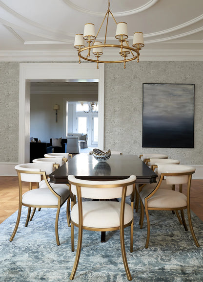 Arian Silver Inkburst Wallpaper (Silver)