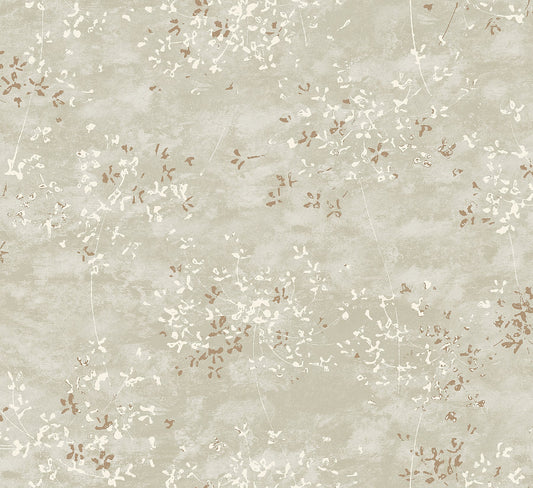 Arian Silver Inkburst Wallpaper (Champagne)