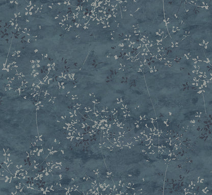 Arian Silver Inkburst Wallpaper (Blue)