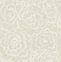 Periwinkle Blue Textured Floral Wallpaper (Stone)