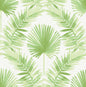 Calla Green Painted Palm Wallpaper (Green)