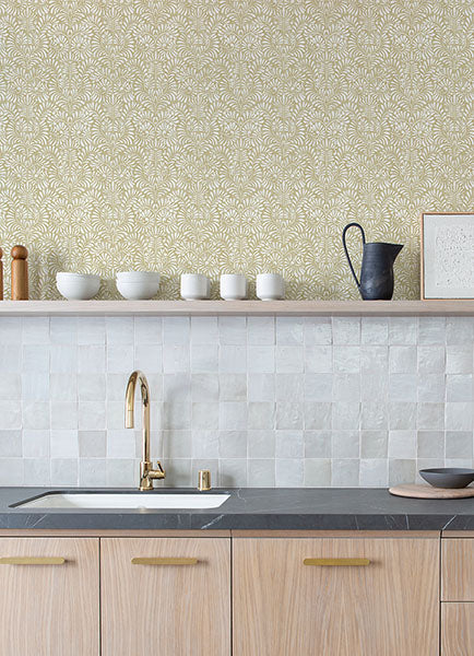 Elma Honey Fiddlehead Wallpaper (Honey)