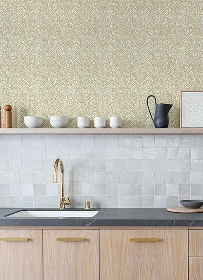 Elma Honey Fiddlehead Wallpaper (Honey)