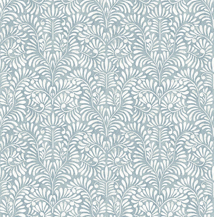 Elma Honey Fiddlehead Wallpaper (sky Blue)