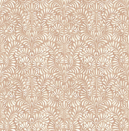 Elma Honey Fiddlehead Wallpaper (Rust)
