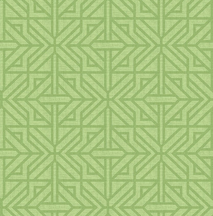 Hesper Green Geometric Wallpaper (Green)