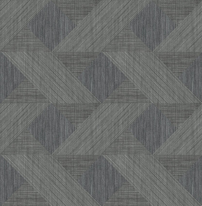 Presley Black Tessellation Wallpaper (Black)