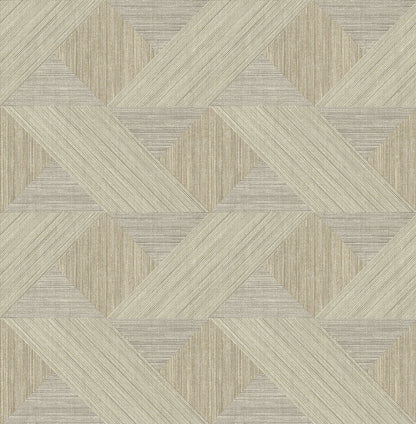 Presley Black Tessellation Wallpaper (Coffee)