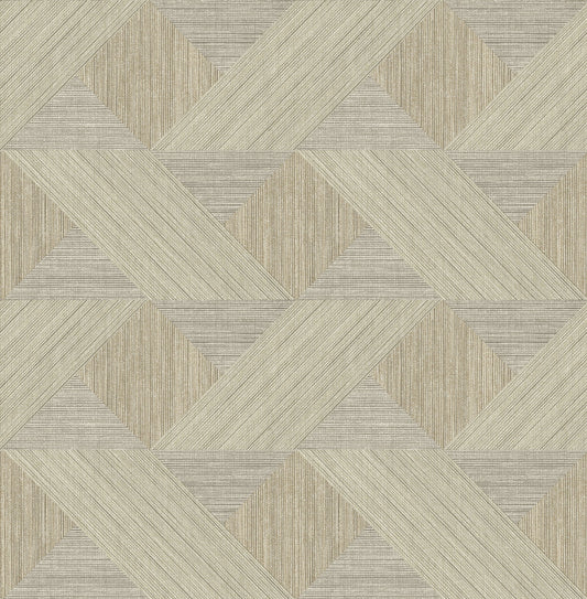 Presley Black Tessellation Wallpaper (Coffee)