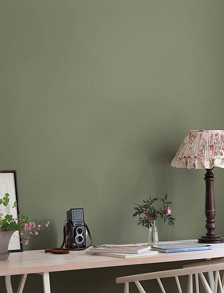 Parget Skog Wallpaper (Olive)
