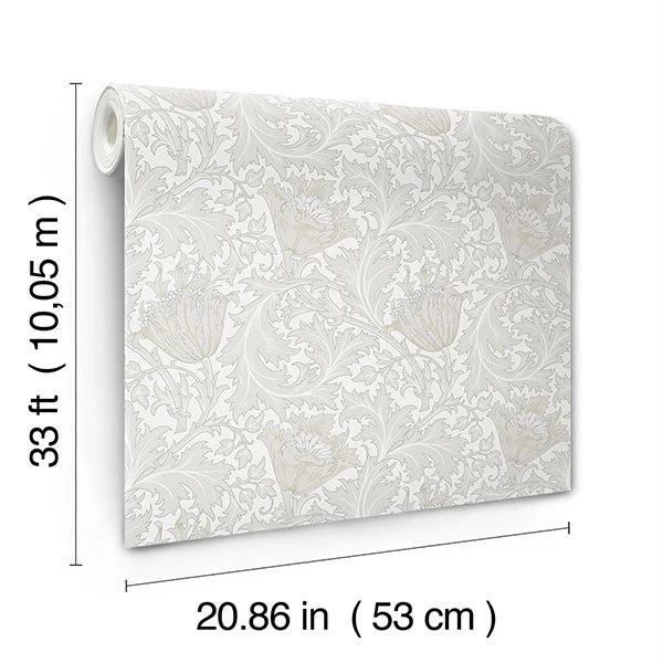 Anemone Wallpaper (Dove)