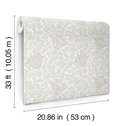 Anemone Wallpaper (Dove)