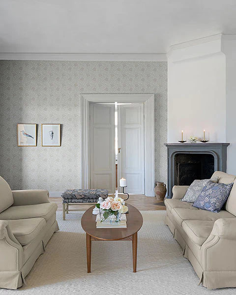 Anemone Wallpaper (Dove)