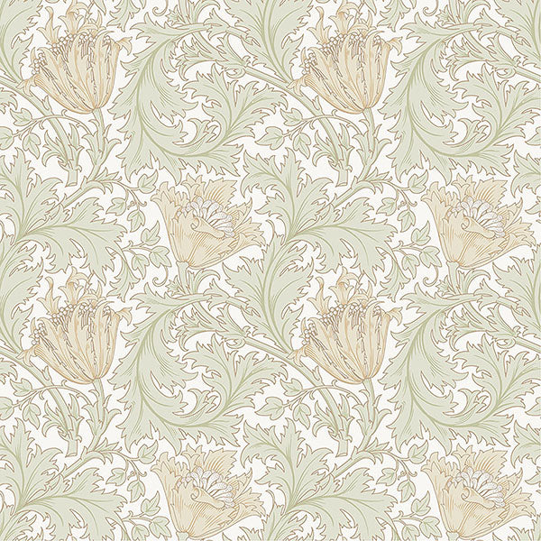 Anemone Wallpaper (Light Green)